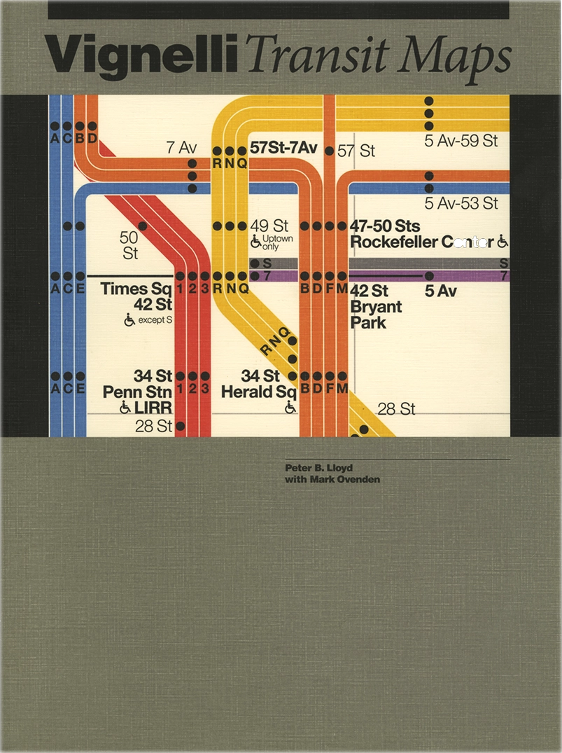 Vignelli Transit Maps, di P. B. Lloyd, M. Ovenden per RIT Cary Graphic Ats Press, pubblicato nel 2012.