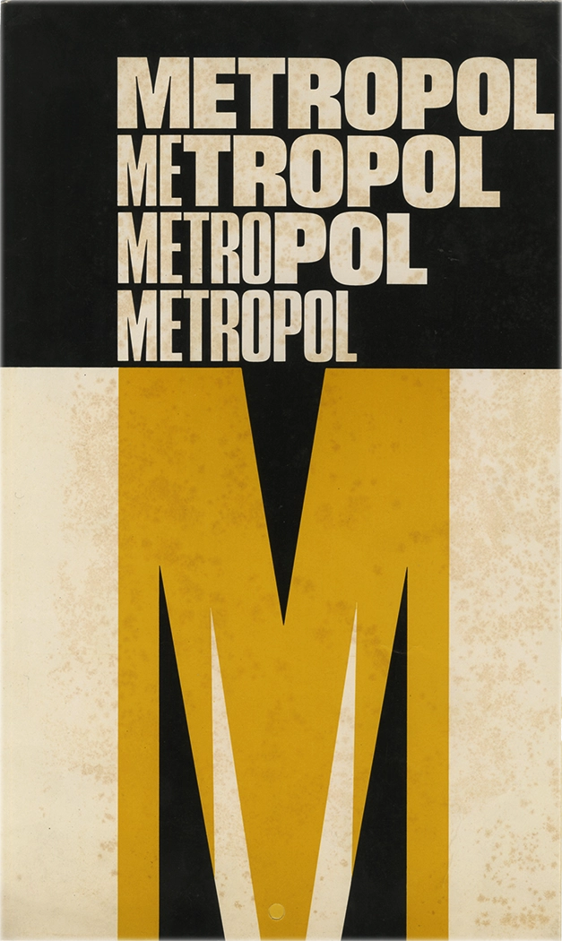 Specimen Metropol, carattere sans serif, di Aldo Novarese per Nebiolo, pubblicato nel 1968.