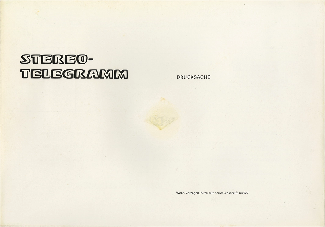 Specimen Stereo, DruckSache, Specimen del carattere tipograficom 