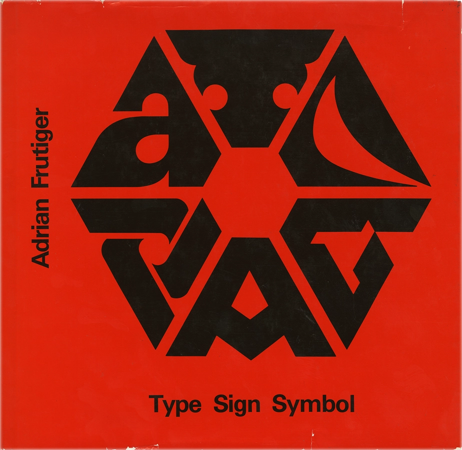 Type Sign Symbol, Adrian Frutiger, 1980, ABC Verlag Zurich. Il libro tratta la tipografia dal punto di vista tecnico, adottando a una prospettiva filosofica e considerando implicazioni culturali e psicologiche dei segni tipografici. Frutiger discute la progettazione di font e la loro evoluzione storica, ponendo particolare attenzione alla funzionalità e all'estetica. Inoltre, l'autore riflette sull'importanza dell'intenzione e dell'interpretazione nel design visivo.