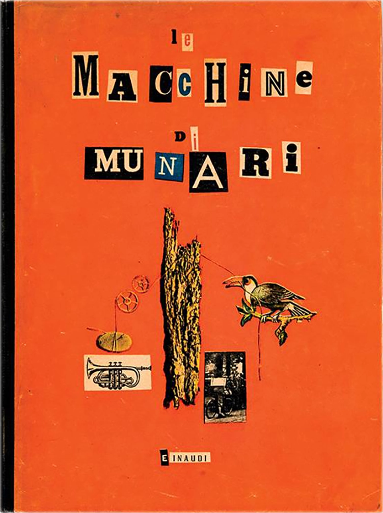Le Macchine di Munari, Bruno Munari, 1942, Einaudi. In questa pubblicazione Munari raccoglie una serie di disegni che illustrano opere fantastiche, frutti dell'immaginazione e della creatività del designer. Queste opere vengono chiamate con il nome di 