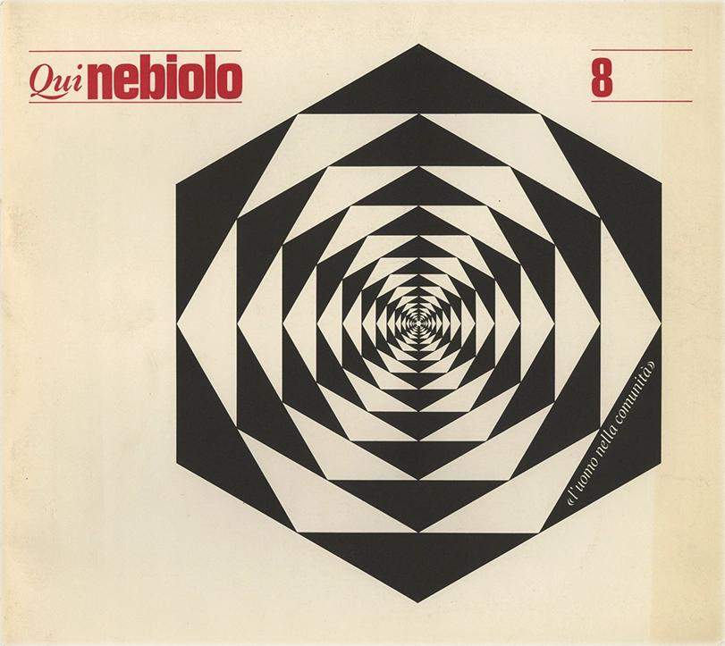 Qui Nebiolo n.8, Periodico della Società Nebiolo Torino, Franco Etzi-Coller, 1968, Società Nebiolo, Periodico della Società Nebiolo in cui vengono presentate novità inerenti alle proprie tecnologie per la stampa e la creazione di nuovi caratteri tipografici, oltre a diverse ed ulteriori curiosità relegate alla stessa Nebiolo.