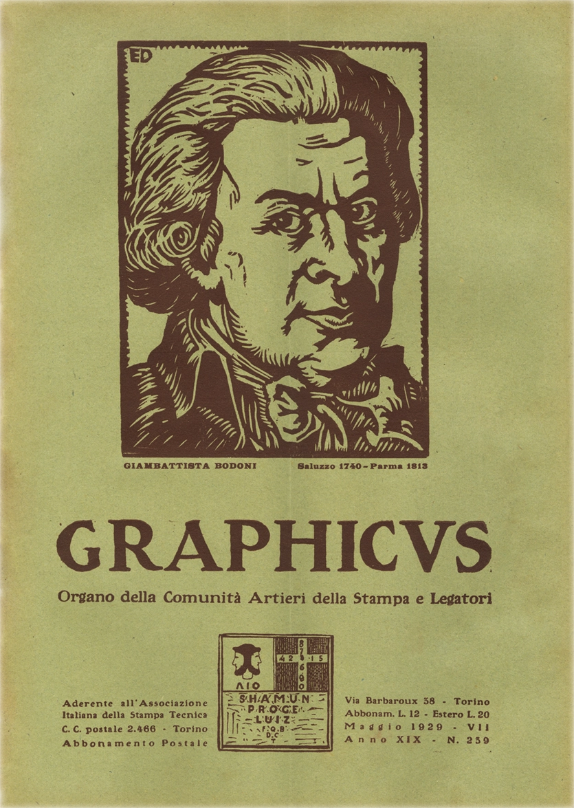Graphicus – N.5 (1929), Rivista mensile delle arti del libro, Off. Poligrafica Editrice Subalpina O.P.E.S. Rivista italiana storica, fondata nel 1911 con il nome 