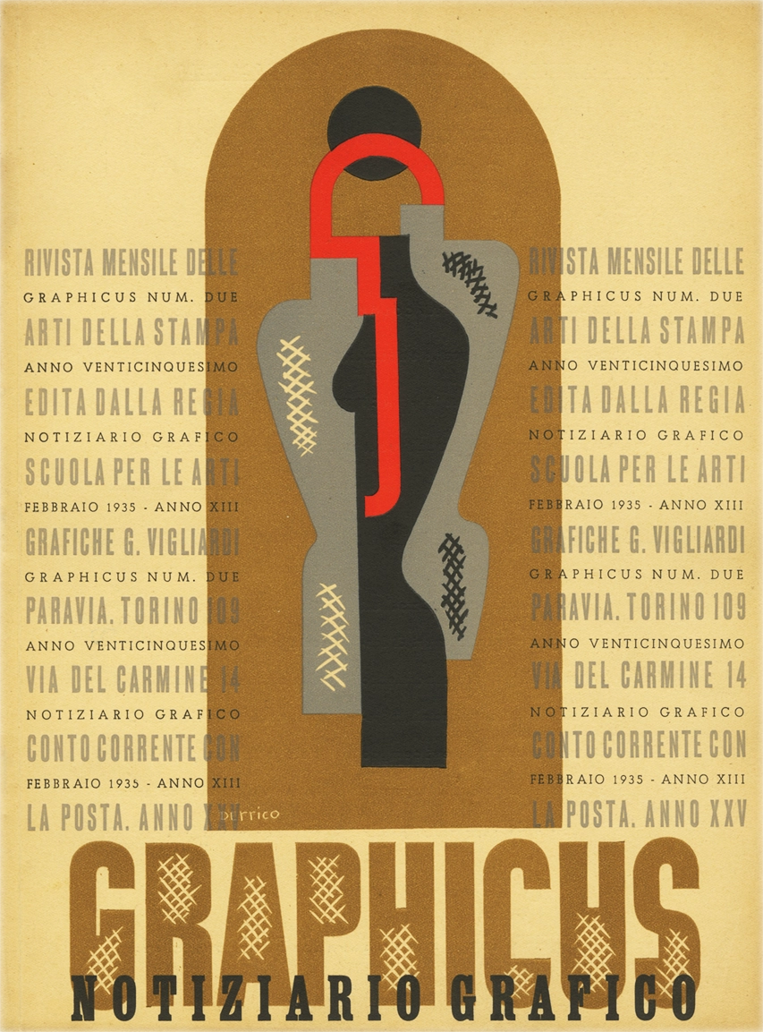 Graphicus – N.2 (1935), Notiziario grafico, Giulio da Milano; Edoardo Orecchia, Unione Tipografico-Editrice Torinese. Rivista italiana storica, fondata nel 1911 con il nome 