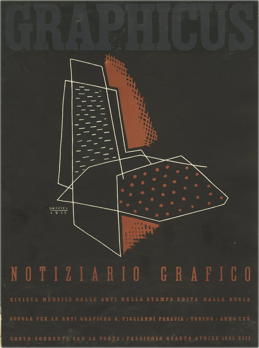 Graphicus – N.4 (1935), Notiziario grafico, Giulio da Milano; Edoardo Orecchia, Unione Tipografico-Editrice Torinese. Rivista italiana storica, fondata nel 1911 con il nome 