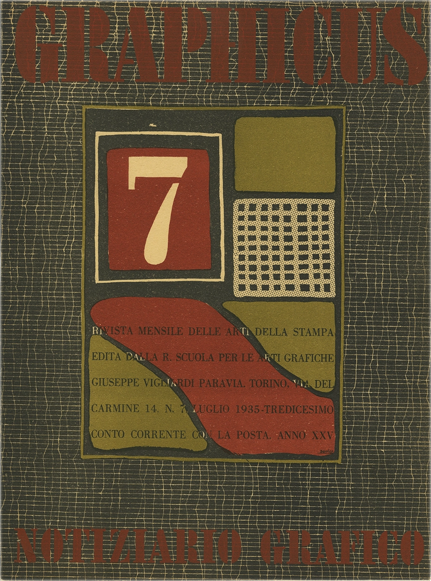 Graphicus – N.7 (1935), Notiziario grafico, Giulio da Milano; Edoardo Orecchia, Unione Tipografico-Editrice Torinese. Rivista italiana storica, fondata nel 1911 con il nome 