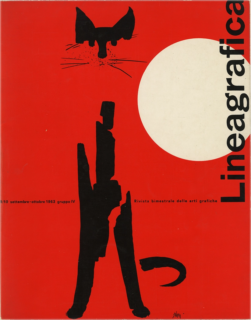 Linea Grafica n.9/10 – Settembre/Ottobre 1963, Rivista bimestrale di arte grafica, Editrice L'Ufficio Moderno.