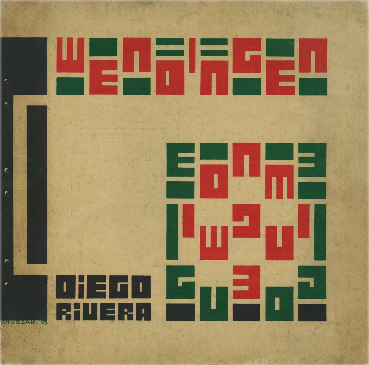 Wendingen 1929 - 3, Nel panorama internazionale delle riviste d’arte e d’architettura apparse nell’arco cronologico della sua pubblicazione, «Wendingen» si distingue per la veste editoriale, improntata ad un esibito carattere di raffinato prodotto artigianale. Il menabò del nuovo periodico illustrato studiato da Wijdeveld, che ne sarà redattore capo fino al 1924 e componente della redazione fino al 1926, presenta come caratteri distintivi il formato pressoché quadrato (33 x 34 cm), la stampa solo sul recto dei fogli poi piegati per formare due pagine, la rilegatura alla giapponese con rafia.