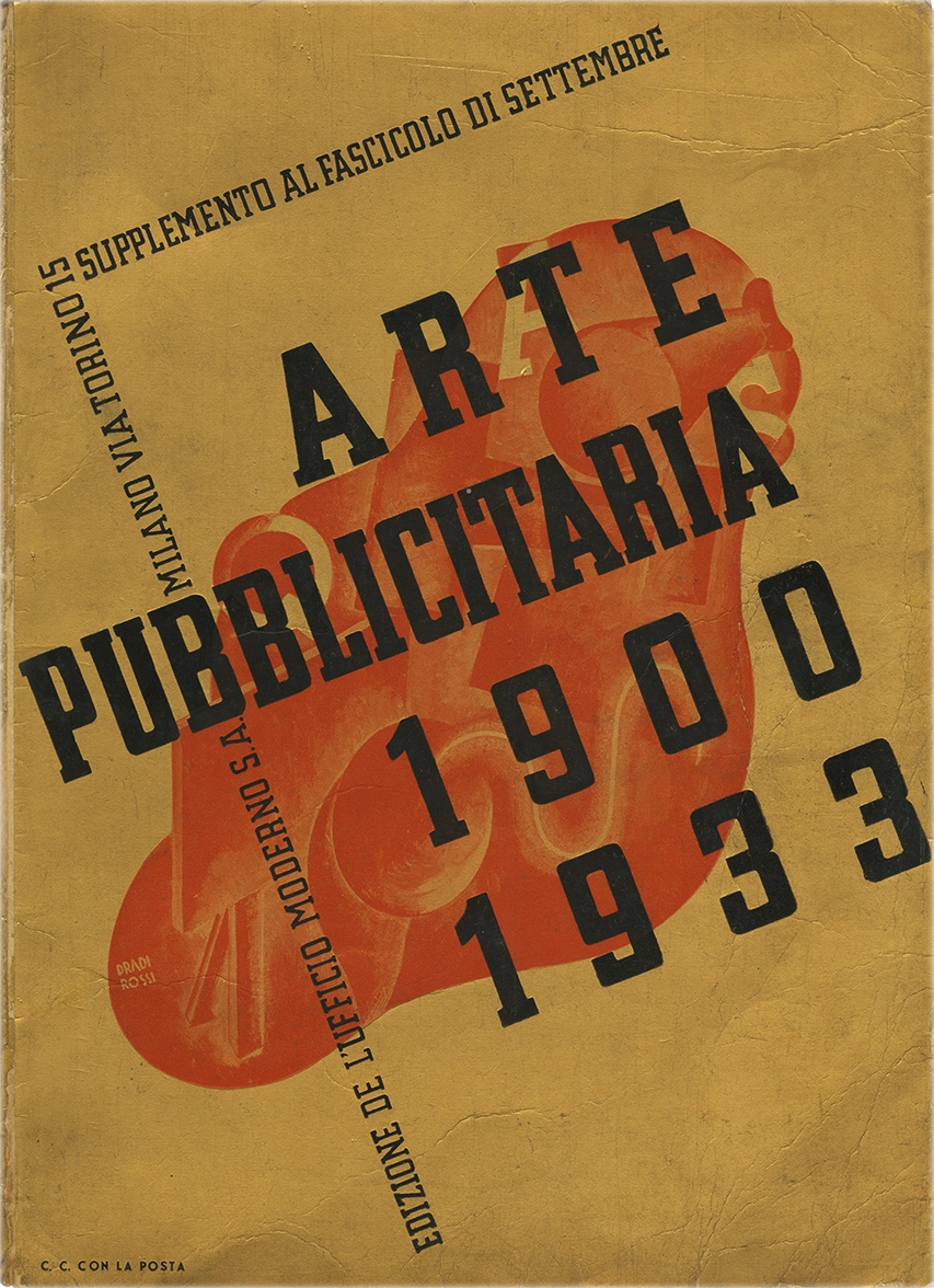 Arte pubblicitaria 1900-1933 (gold), Edizione de l'Ufficio Moderno S.a. Supplemento al fascicolo di settembre.