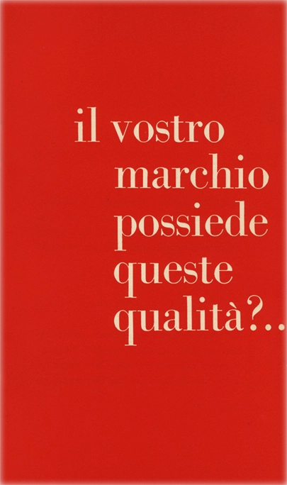 Il vostro marchio possiede queste qualità? Studio Dradi – Milano.